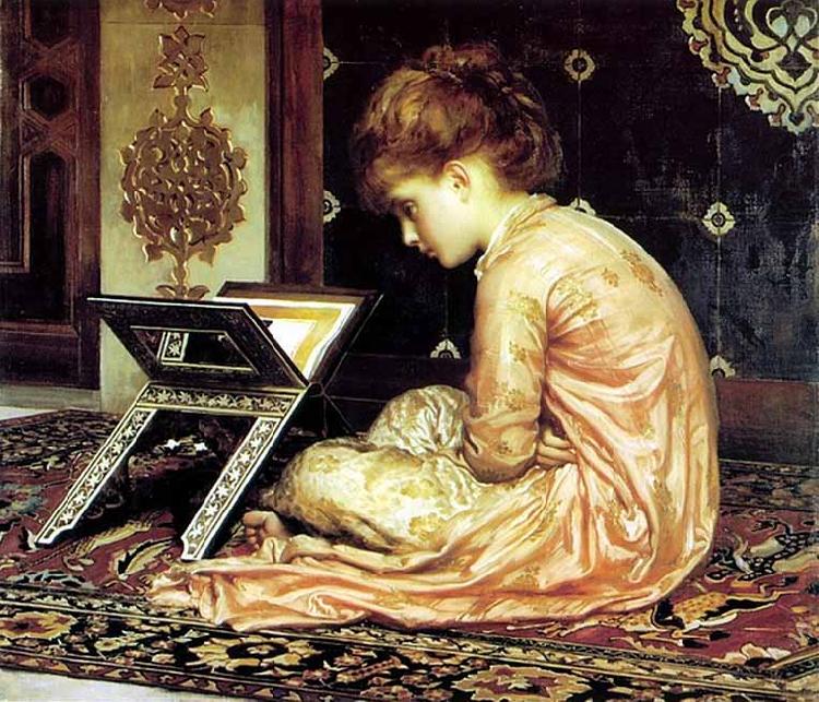 Study at a read desk, Frederick Leighton